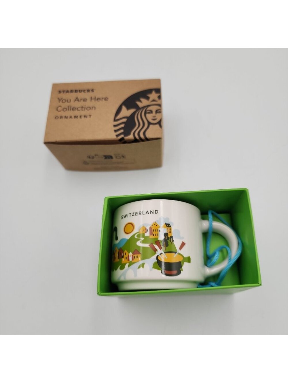 New Starbucks coffee Switzerland You Are Here Collection 2 oz Ornament Box 2025